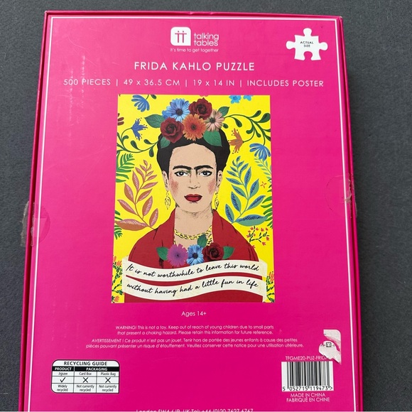 FRIDA KAHLO 500 piece colorful jigsaw puzzle - Picture 3 of 7